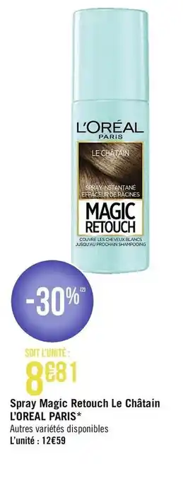 Casino Supermarchés Spray Magic Retouch Le Châtain offre