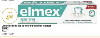 Casino Supermarchés Dentifrice sensitive au fluorure d'amines Olafluor offre