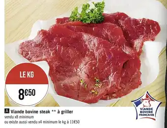 Casino Supermarchés Viande bovine steak à griller offre