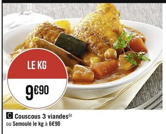 Couscous 3 viandes