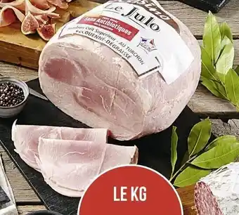 Casino Supermarchés Jambon supérieur avec couenne Le Julo 2 tranches offre