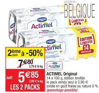 Cora x Carrefour Actimel original offre