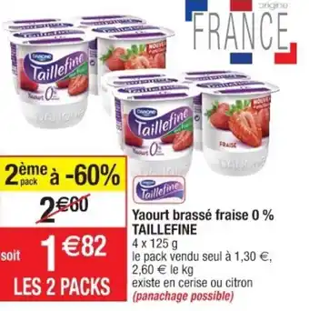 Cora x Carrefour Yaourt brassé fraise offre