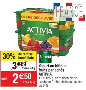 Cora x Carrefour Yaourt au bifidus fruits panachés offre