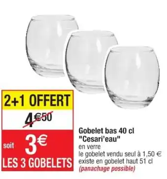 Gobelet bas 40 cl