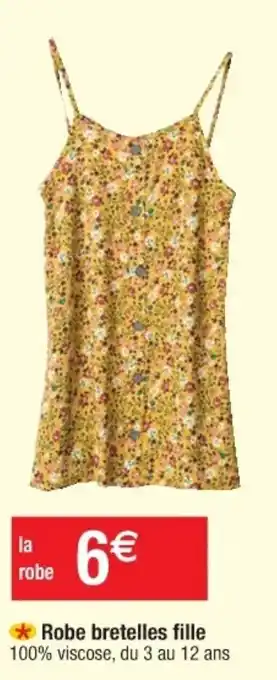 Robe bretelles fille