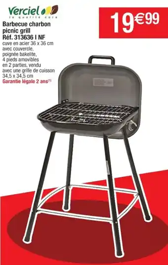 Cora x Carrefour Barbecue charbon picnic grill offre