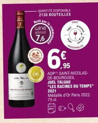 E.Leclerc Joel Taluau "Les Racines Du Temps" 2021 offre