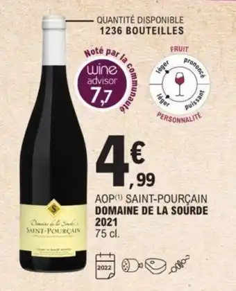 E.Leclerc Domaine De La Sourde 2021 offre