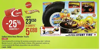Casino Supermarchés Coffret Arène Roue Monster Trucks offre