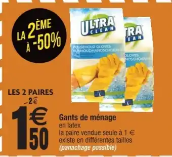 Gants de ménage