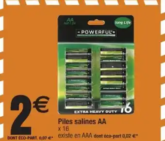 Cora x Carrefour Piles salines aa offre