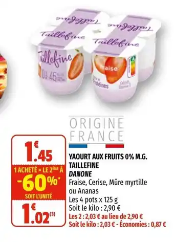 Coccimarket Yaourt aux fruits offre