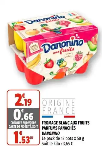 Coccimarket Fromage blanc aux fruits parfums panachés offre