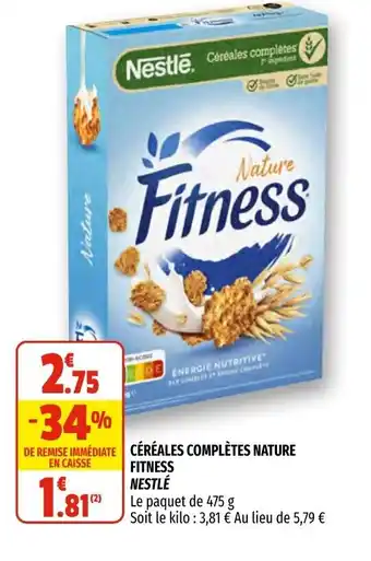 Céréales complètes nature fitness