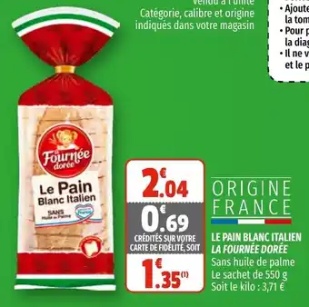 Coccimarket Le pain blanc italien offre