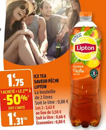 Coccimarket Ice tea saveur pêche offre