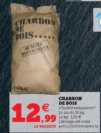 Hyper U Charbon de bois offre
