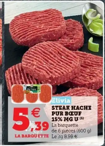 Hyper U Steak hache pur bœuf offre