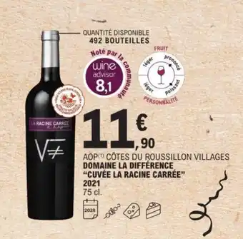 Domaine La Différence "Cuvée La Racine Carrée" 2021