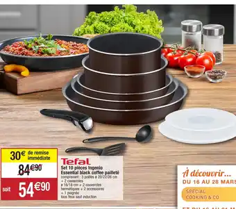 Migros Set 10 pièces Ingenio Essential black coffee pailleté offre