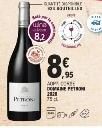 E.Leclerc Domaine Petroni 2020 offre