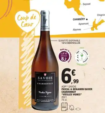 E.Leclerc Pascal & Benjamin Ravier Chardonnay "Vieilles Vignes" offre