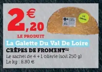 Hyper U Crêpes de froment offre