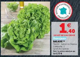 Hyper U Salade offre