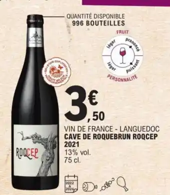 E.Leclerc Cave De Roquebrun Roqcep 2021 offre