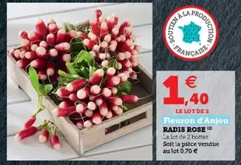 Hyper U Radis rose offre