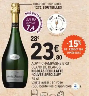 E.Leclerc Nicolas Feuillatte "Cuvée Spéciale" offre