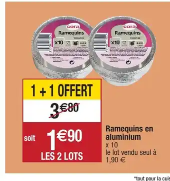 Ramequins en aluminium