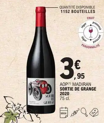 E.Leclerc Aop madiran sortie de grange 2020 offre