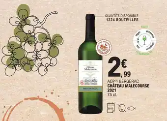 E.Leclerc Aop bergerac château malecourse 2021 offre