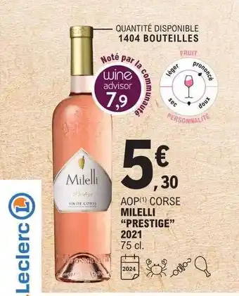 E.Leclerc Aop corse milelli offre