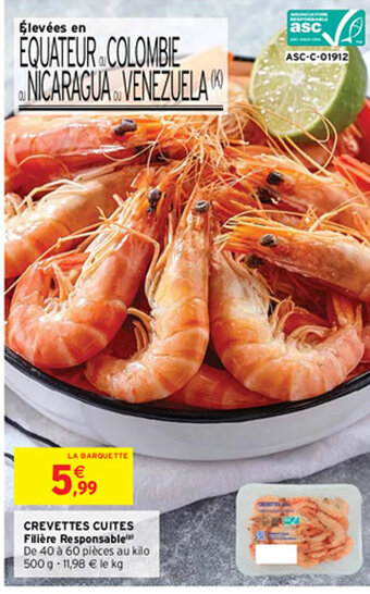 Intermarché Crevettes Cuites offre