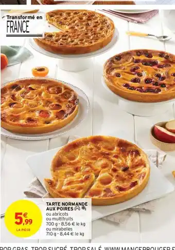 Tarte Normande Aux Poires