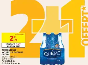 Eau Minérale Naturelle Gazeuse Quézac