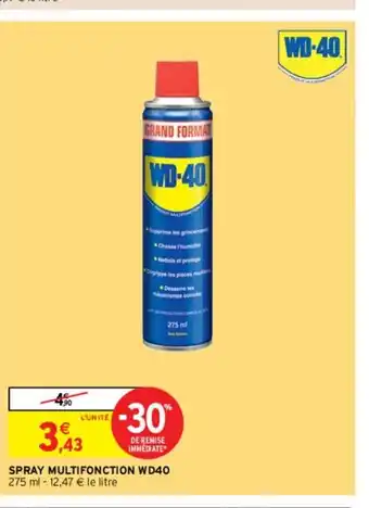 Intermarché Hyper Spray Multifonction WD40 offre