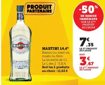 Super U Martini 14,4 offre