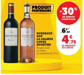 Super U Bordeaux AOP La Grande Cuvee Dourthe offre