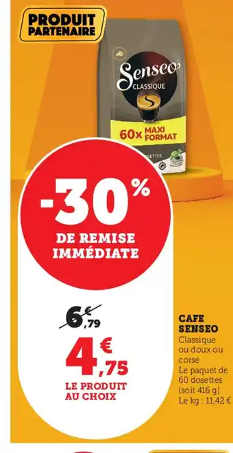 Super U Cafe Senseo offre