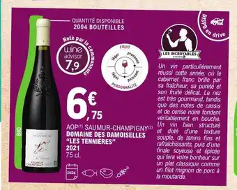 E.Leclerc Aop saumur- champigny domaine des damoiselles offre