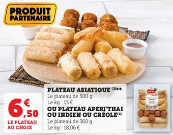 Super U Plateau asiatique offre