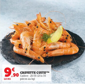 Super U Crevette cuite offre