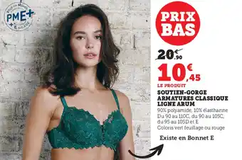 Super U Soutien-gorge armatures classique ligne arum offre