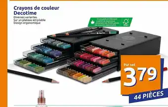 Action Crayons De Couleur Decotime offre
