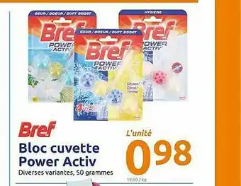 Action Bloc Cuvette Power Activ offre
