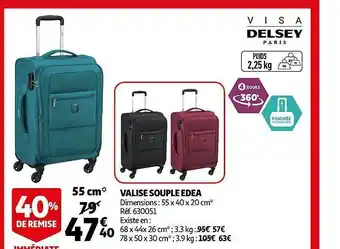 Auchan Valise Souple Edea offre